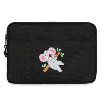 Cuddly koala on branch - Laptop bag 13" - black - Front