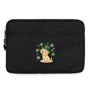 Little Labrador Dog Leprechaun Clubs - Laptoptasche 13" - Schwarz - Vorne
