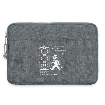 Vollzeitjob Und Trotzdem Hier, Sprit Zu Teuer - Laptoptasche 13" - Grau meliert - Vorne