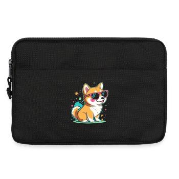 Coole Corgi-Sonnenbrillen - Laptoptasche 13" - Schwarz - Vorne