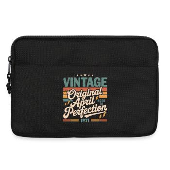 April 1971 Anniversary April 1971 Gift 1971 - Laptop bag 13" - black - Front