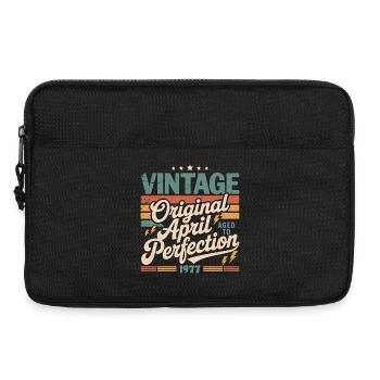 April 1977 Jahrestag April 1977 Geschenk 1977 - Laptoptasche 13" - Schwarz - Vorne