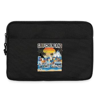 Griechenland Urlaub Vintage Strand - Laptoptasche 13" - Schwarz - Vorne