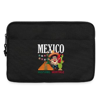 Fierté du Mexique & Maison Drapeau du Mexique - Sacoche pour ordinateur portable 13 pouces - noir - Devant