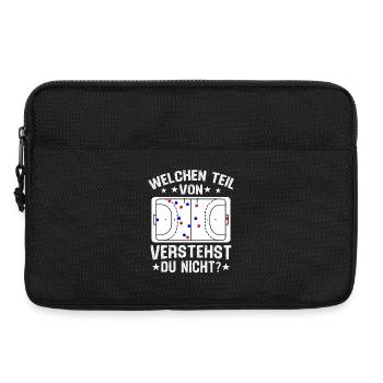 welchen teil von verstehst du nicht Handball  - Laptoptasche 13" - Schwarz - Vorne