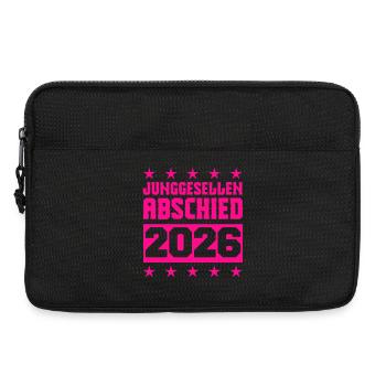 junggesellenabschied 2026 - Laptoptasche 13" - Schwarz - Vorne