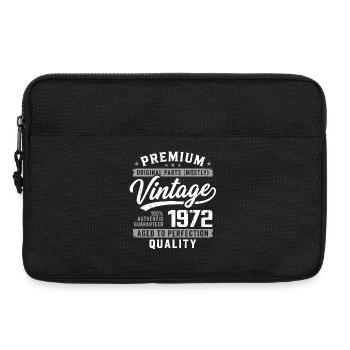 Vintage 1972 Retro 1972 Anniversary 1972 - Laptop bag 13" - black - Front
