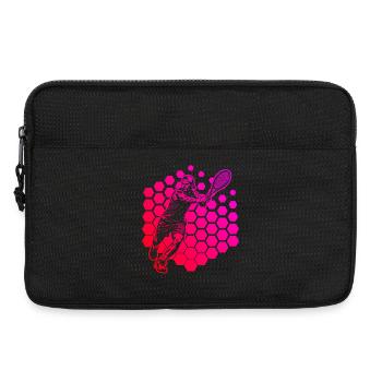 Idée cadeau pour un tennis avec tennis - Sacoche pour ordinateur portable 13 pouces - noir - Devant