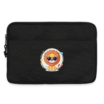 Cute Lion Sunglasses - Laptop bag 13" - black - Front