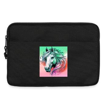Pferd - Laptoptasche 13" - Schwarz - Vorne