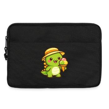 Petite aventure de glace Dino - Sacoche pour ordinateur portable 13 pouces - noir - Devant