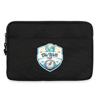 Die Welt ruft Reisepatch - Laptoptasche 13" - Schwarz - Vorne