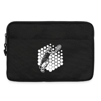 Idée cadeau pour un tennis avec tennis - Sacoche pour ordinateur portable 13 pouces - noir - Devant