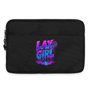 Lax Girl : Lacrosse Style Néon - Sacoche pour ordinateur portable 13 pouces - noir - Devant