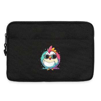 Auffällige Mädchen-Pastell-Sonnenbrille - Laptoptasche 13" - Schwarz - Vorne