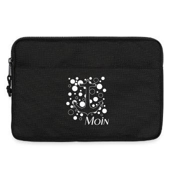 Anker im Blasenmeer Moin - Laptoptasche 13" - Schwarz - Vorne