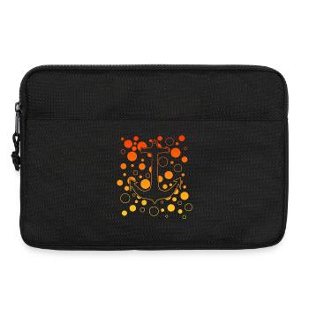 Luminous Anchor with Bubbles - Laptop bag 13" - black - Front