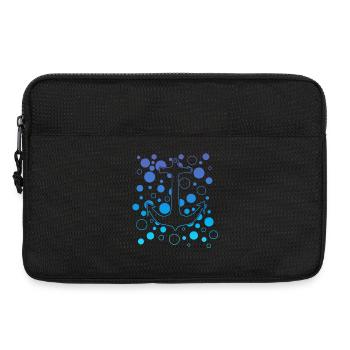 Ocean Anchor Bubbles - Laptop bag 13" - black - Front