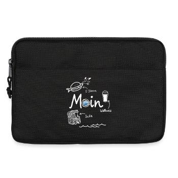 MOIN Luxus Urlaub ironisch minimalistisch Meer - Laptoptasche 13" - Schwarz - Vorne