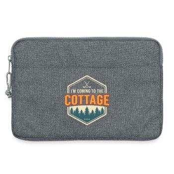 Weekend in the Retro Nature Countryside - Laptop bag 13" - heather grey - Front