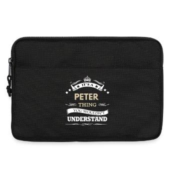 Peter Name – Es ist eine Peter-Sache, die du nicht tun würdest - Laptoptasche 13" - Schwarz - Vorne