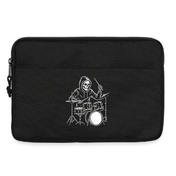 Grim Reaper plays drums - Laptop bag 13" - black - Front