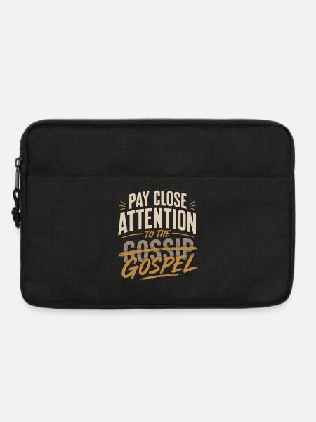 Don't listen to the gossip - Laptop bag 13" - black