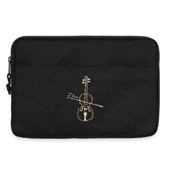 I Love Geige Violine - Klassische Musik Geschenk - Laptoptasche 13" - Schwarz - Vorne