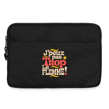 Jpeux pas Trop La Flemme ! - Sacoche pour ordinateur portable 13 pouces - noir - Devant