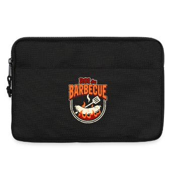 Roi du Barbecue – Logo Festif - Sacoche pour ordinateur portable 13 pouces - noir - Devant