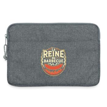La Reine du Barbecue - Sacoche pour ordinateur portable 13 pouces - gris chiné - Devant