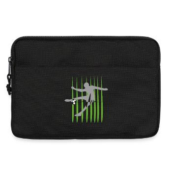 Kicker Herzschlag Fußball Pulsschlag - Laptoptasche 13" - Schwarz - Vorne