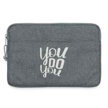 You Do You Funny Self-Confidence Freedom Logo - Laptop bag 13" - heather grey - Front