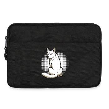 White Shepherd Shepherd Shepherd Dogs - Laptop bag 13" - black - Front