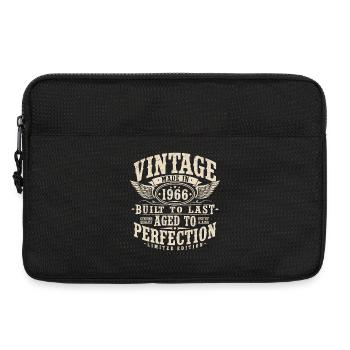 Vintage, 1966, Vintage, Cadeau, Anniversaire, Rétro - Sacoche pour ordinateur portable 13 pouces - noir - Devant