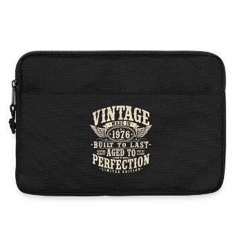Vintage 1976 Jahrgang Geburtstag Geschenk Retro - Laptoptasche 13" - Schwarz - Vorne