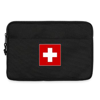 SCHWEIZ SWISS SWITZERLAND EUROPA SPORT FAN - Laptop bag 13" - black - Front