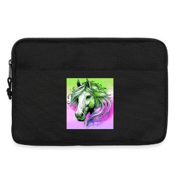Pferd - Laptoptasche 13" - Schwarz - Vorne