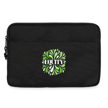 Equity Grüne Zirkuläre Eleganz - Laptoptasche 13" - Schwarz - Vorne