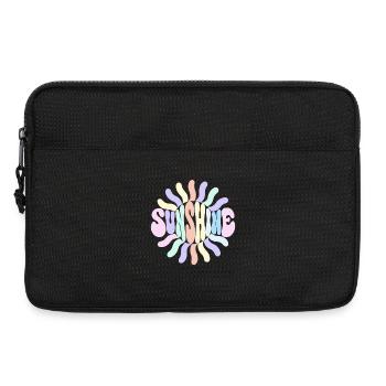 Strahlende Pastellsonne - Laptoptasche 13" - Schwarz - Vorne