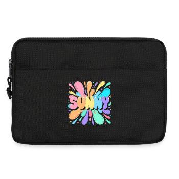 Sunny Splash Lettres Multicolores - Sacoche pour ordinateur portable 13 pouces - noir - Devant