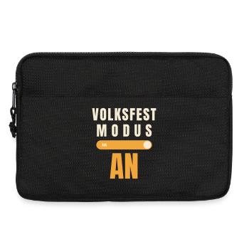 Volksfest Modus AN – Schalter Bierzelt Spruch - Laptoptasche 13" - Schwarz - Vorne