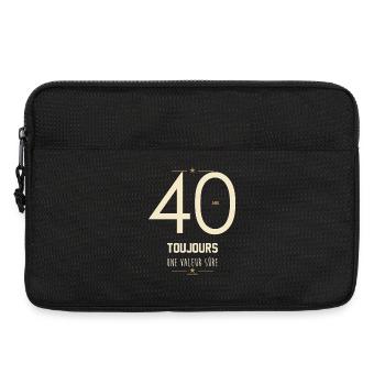 40 Ans Toujours Une Valeur Sûre - Cadeau Anniversa - Sacoche pour ordinateur portable 13 pouces - noir - Devant