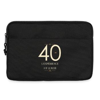 40 Ans L'Expérience A De La Valeur - Cadeau Annive - Sacoche pour ordinateur portable 13 pouces - noir - Devant