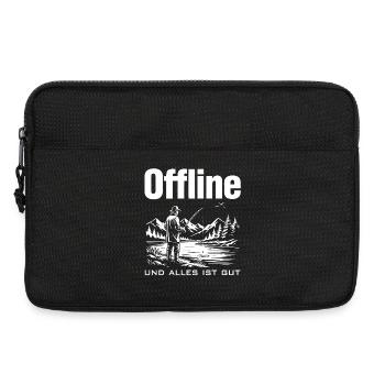 Offline am See - Laptoptasche 13" - Schwarz - Vorne