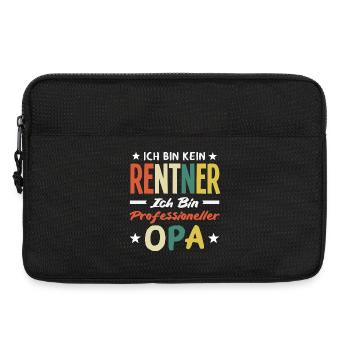 Professioneller Opa Rentner - Laptoptasche 13" - Schwarz - Vorne