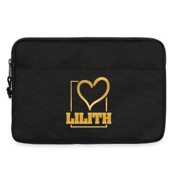Girl's name Lilith - Laptop bag 13" - black - Front