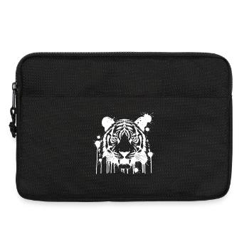 Tiger Splash White - Laptoptasche 13" - Schwarz - Vorne