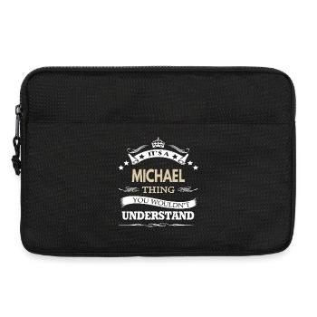 C’est une chose à la Michael que tu ne comprendrais pas - Sacoche pour ordinateur portable 13 pouces - noir - Devant