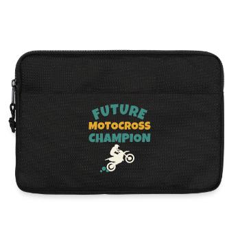 Future Motocross Champion Kinder - Laptoptasche 13" - Schwarz - Vorne
